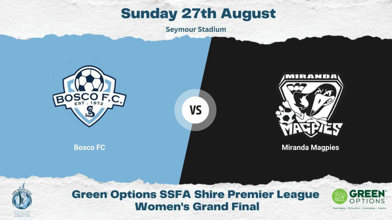 SSFA PLW Bosco and Miranda Magpies – 1pm